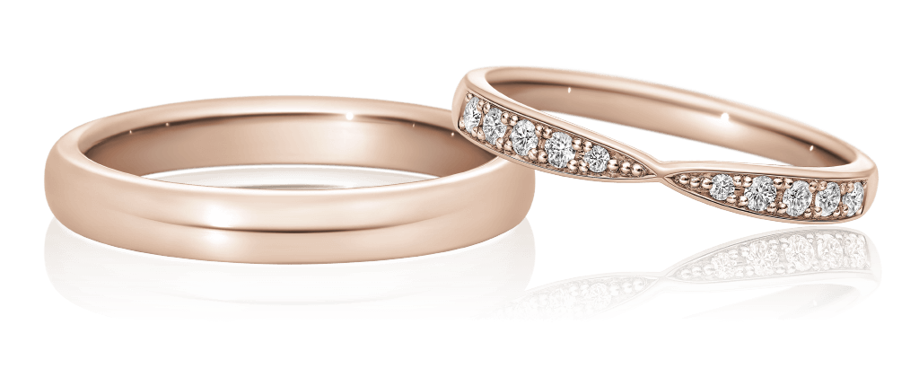 結婚對戒 HELENE × ORIGIN 25 BELIEF 玫瑰金對戒