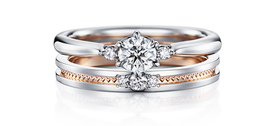 結婚套戒 POLARIS & DIONE 雙色組合