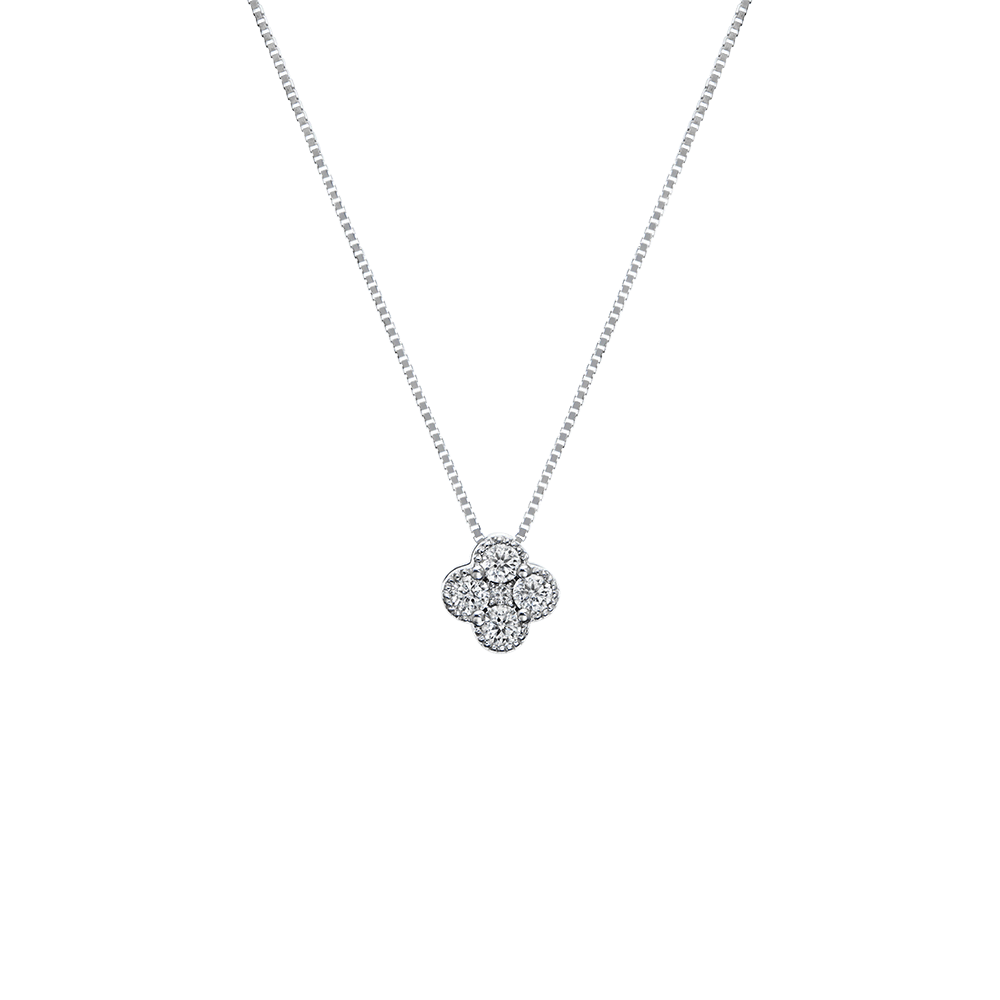 鑽石項鍊 milfleur 白K金