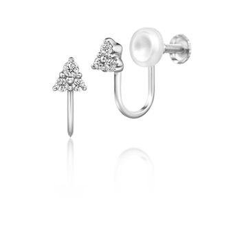 鑽石夾式耳環 Alcyone 鉑金