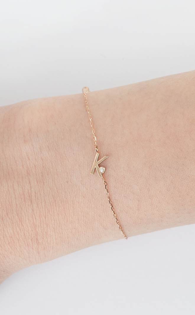Personal Bracelet 黃K金 鑽石手鍊