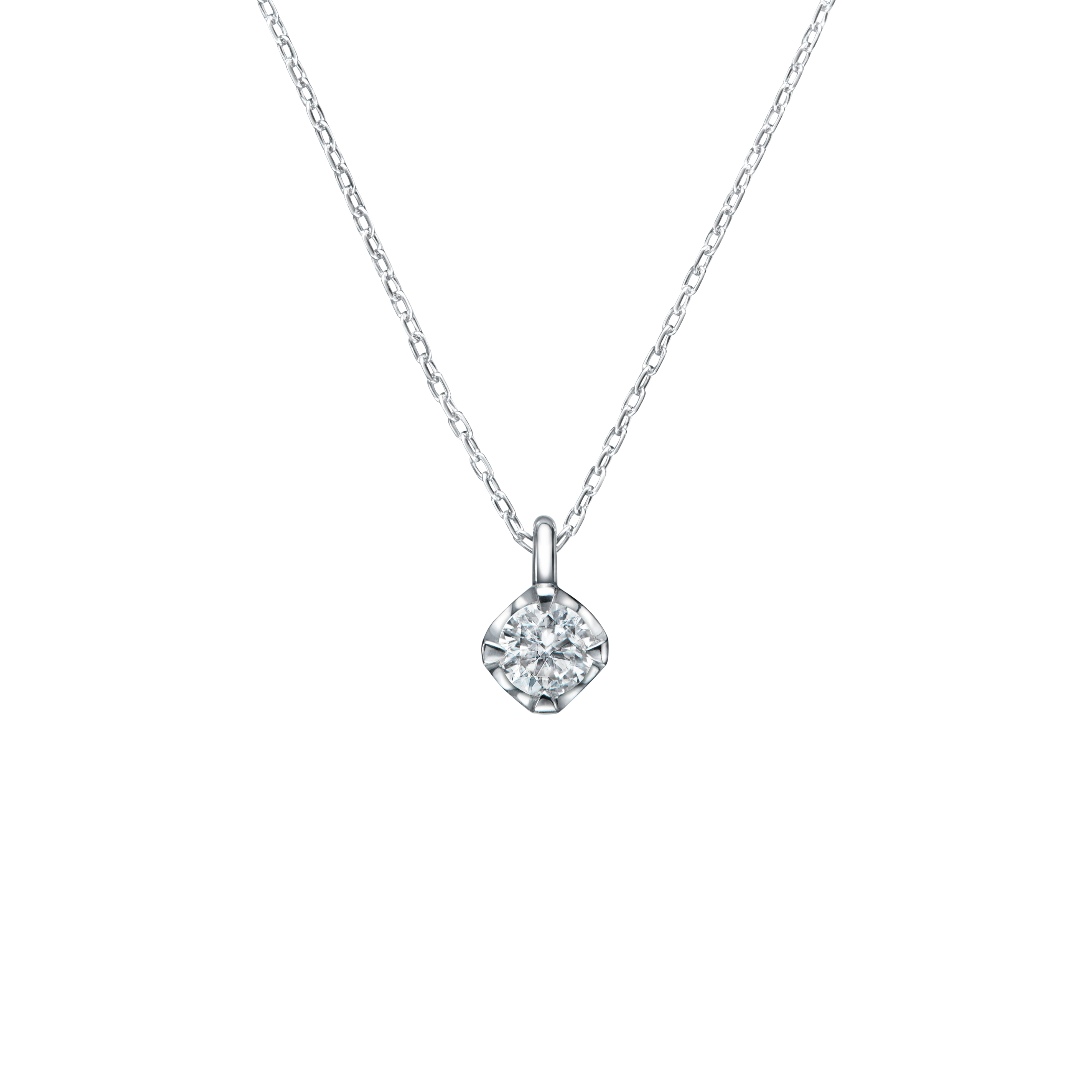 鑽石項鍊 Ridiana 白K金