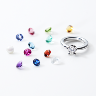 鑽石Baby Ring Novababy Birthstone 白K金