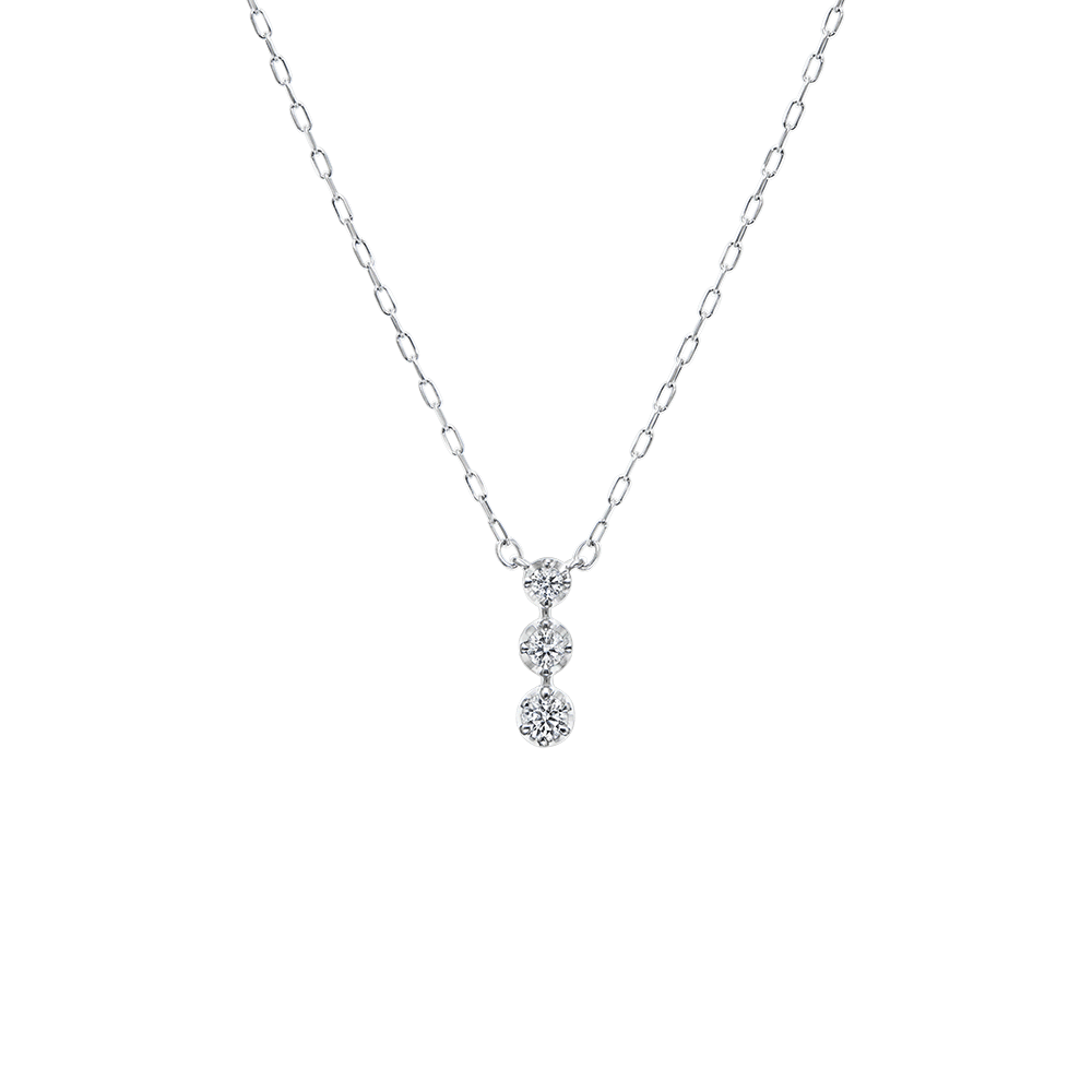 鑽石項鍊 eclipse 白K金