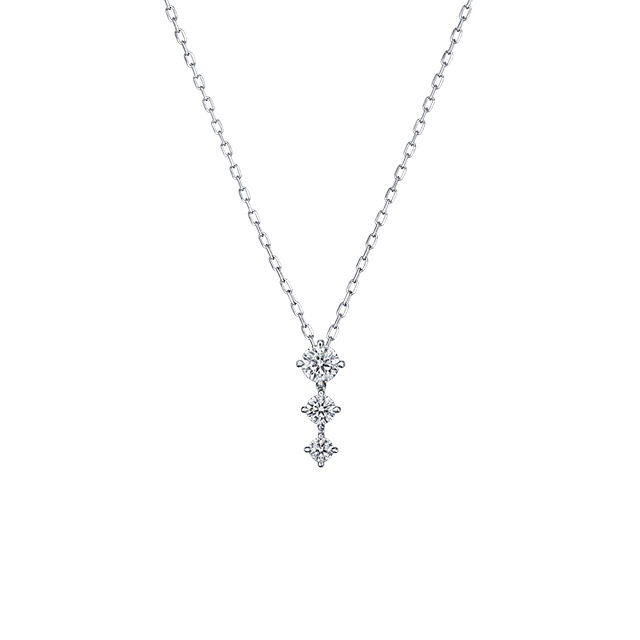 鑽石項鍊 Ceres 白K金