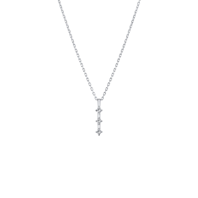 鑽石項鍊 Ariel 白K金