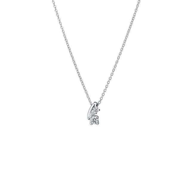 鑽石項鍊 mira 白K金