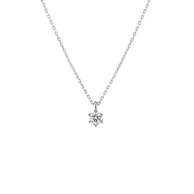 鑽石項鍊 titania 白K金