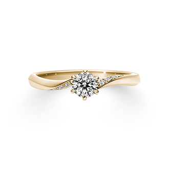求婚鑽戒 FLANERY 黃K金