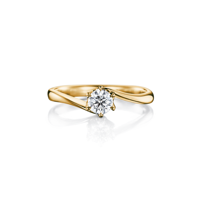 求婚鑽戒 ALDERA 黃K金