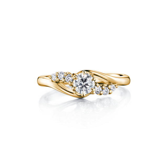 求婚鑽戒 ATRIA 黃K金