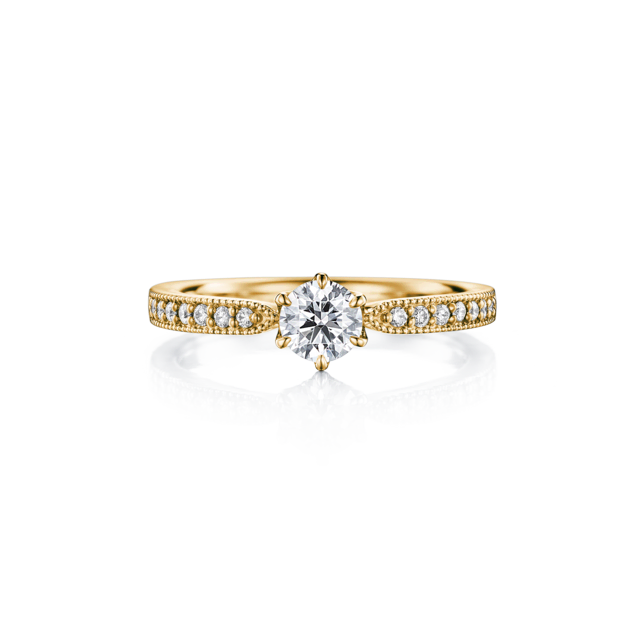 求婚鑽戒 CARINA 黃K金