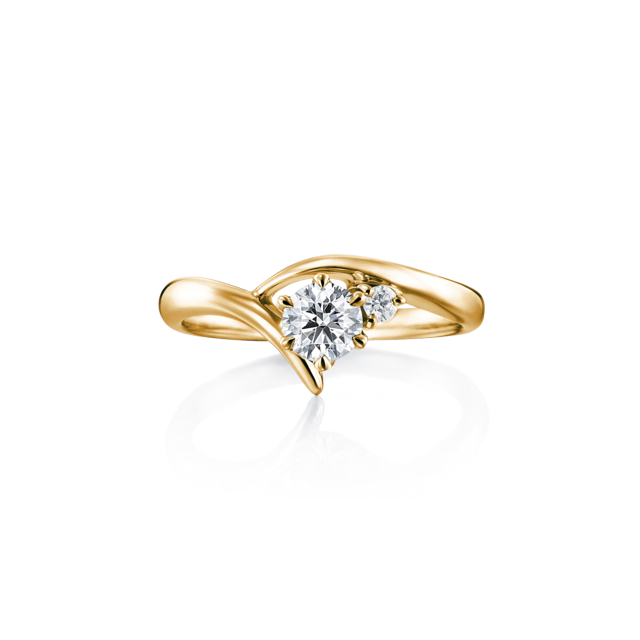 求婚鑽戒 LESART 黃K金