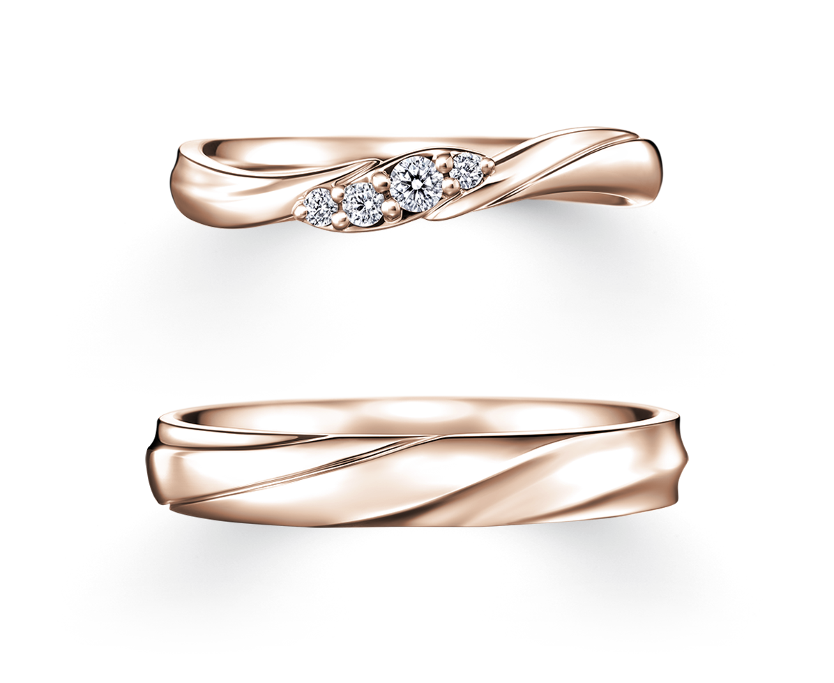 TSUKIBOSHI 玫瑰金 結婚對戒