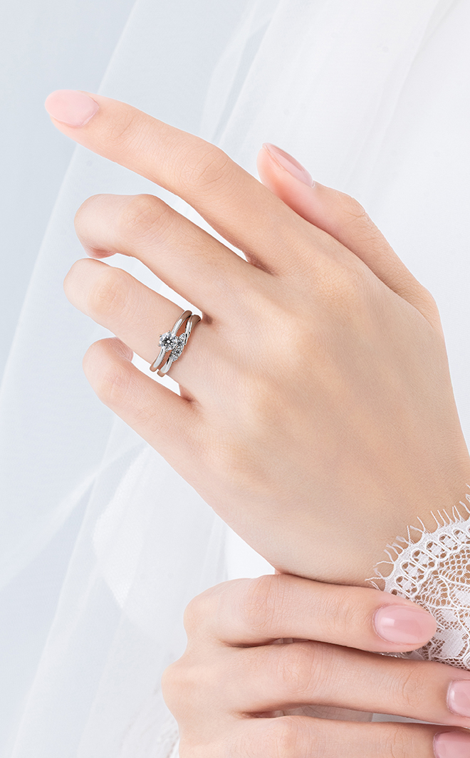 TSUKIBOSHI & TSUKIBOSHI 鉑金 結婚套戒